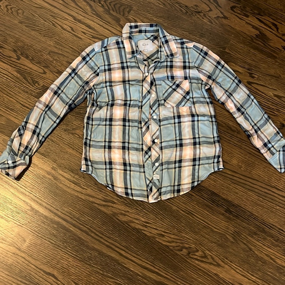 Rails Women’s Hunter Plaid Button-front Shirt Cuffed